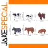 6PCS Miniature Cattle Farm Animal Models