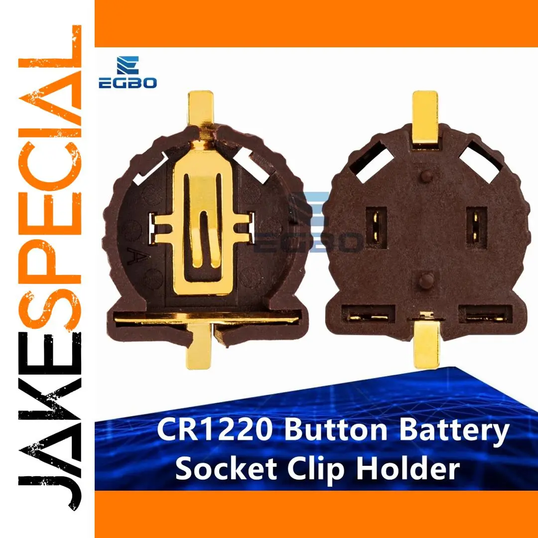 CR1220 Battery Socket Clip Holder Pack of 10-50 1 CR1220 Battery Socket Clip Holder Pack of 10-50