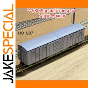 HO Scale W5SK Special Transport Cargo Boxcar Model