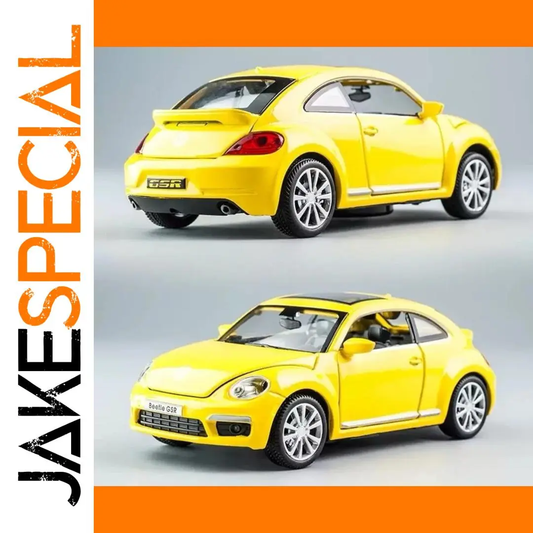 Yellow Diecast Beetle GSR Model with Functionality 1 Yellow Diecast Beetle GSR Model with Functionality