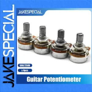 Guitar Potentiometer Set with Silver Finish
