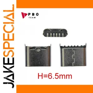 Stainless Steel USB Type C 3.1 Connector 6-Pin