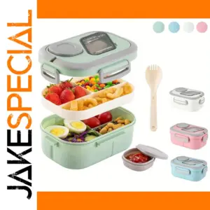 Pastel 3-Tier Food Storage Lunch Box for Adults