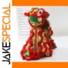 Vibrant Lion Dance Pet Costume for Celebrations