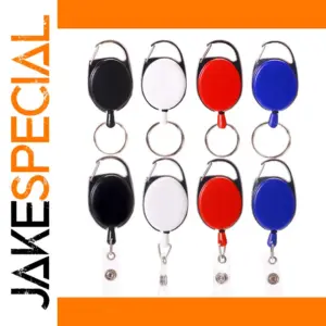 Multicolor Metal Badge Reel with 65cm Cord