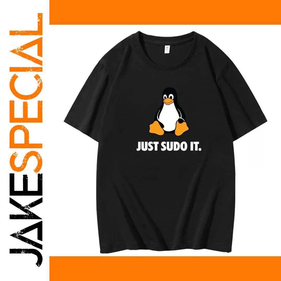 Black Penguin Minimalist T-shirt with Quote 1 Black Penguin Minimalist T-shirt with Quote