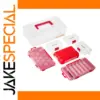 Transparent Plastic Tool Box Set with Adjustable Compartments