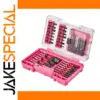 Pink 45-Piece Impact Screwdriver Bit Set