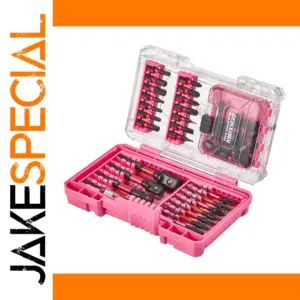 Pink 45-Piece Impact Screwdriver Bit Set