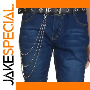 Unisex Metal Waist Chain Belt in Silver