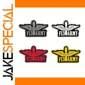 Fly Army PVC Parachute & Wings Patches Set