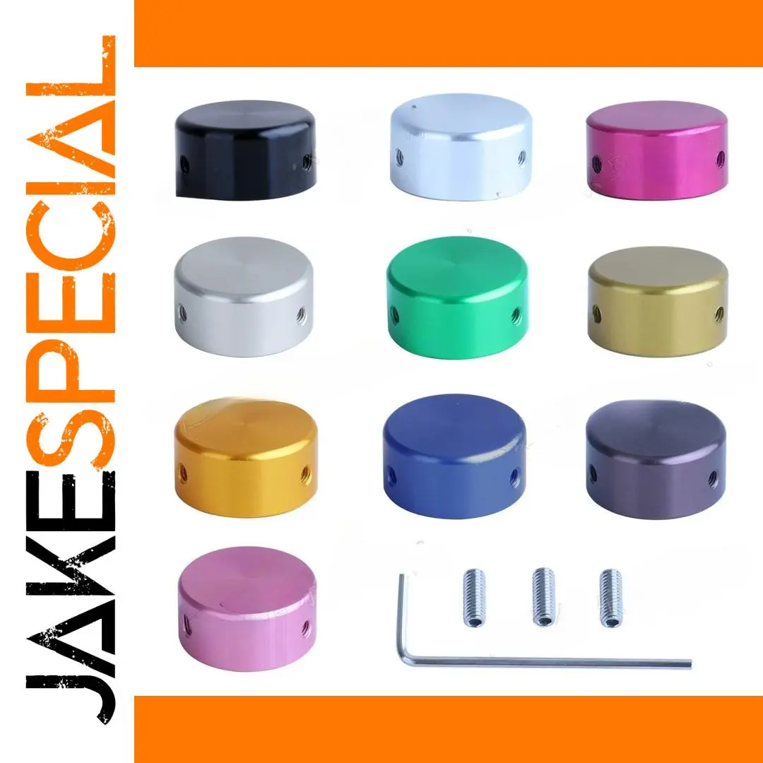 Vibrant Metallic Footswitch Covers Set for Guitar Pedals 1 Vibrant Metallic Footswitch Covers Set for Guitar Pedals