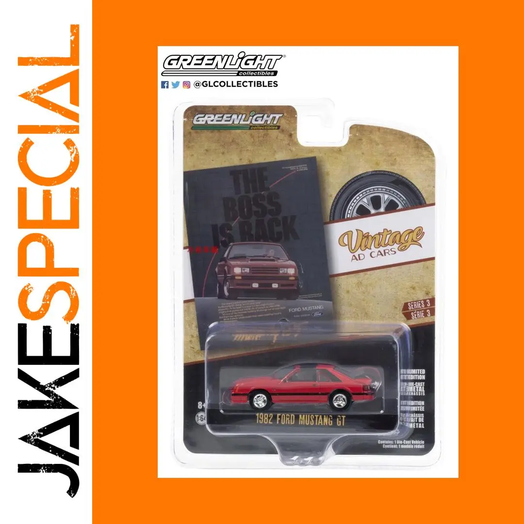 Vintage 1982 Ford Mustang GT 1:64 Diecast Model 1 Vintage 1982 Ford Mustang GT 1:64 Diecast Model