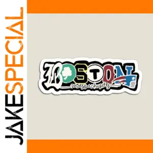 Colorful Boston Sports Pride Magnet in 3 Sizes