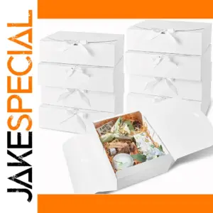 Kraft Paper Gift Box Set with satin bows