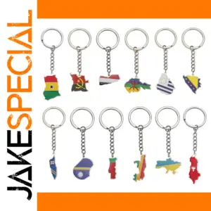 Stainless Steel Africa Map Keychain