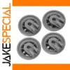 Dishwasher Lower Rack Wheel Set 37mm Grey