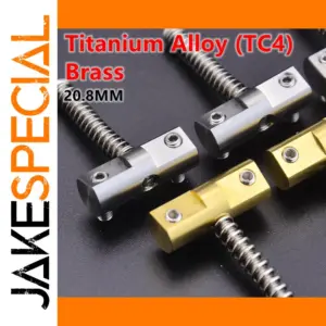 Vintage Brass Guitar Bridge Saddle Set