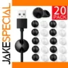 Silicone Cable Organizer Clips Set 20 Pack