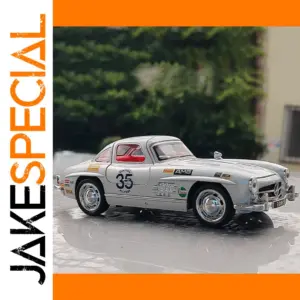 Vintage Silver Mercedes-Benz 300SL Diecast Model
