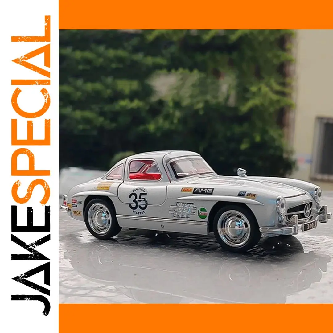 Vintage Silver Mercedes-Benz 300SL Diecast Model 1 Vintage Silver Mercedes-Benz 300SL Diecast Model