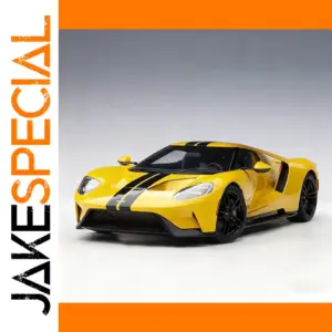 Vibrant Yellow Ford GT 1:24 Diecast Model