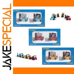 British Mini Forklift Model 1/76 Scale in Vibrant Colors