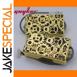 Gold Gear Pattern Humbucker Pickup for Les Paul