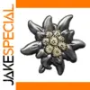 Retro Elegant Edelweiss Badge Pin