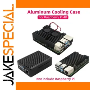 Aluminum Raspberry Pi 4B Case with Dual Cooling