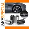 Stainless Steel Car Valve Cap Set (4 Pieces)