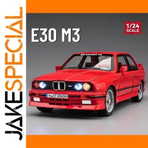 Vibrant Red 1:24 BMW E30 M3 Diecast Model