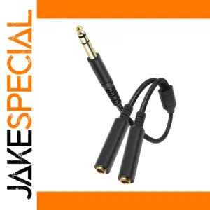 Black Audio Splitter Cable for Professionals