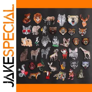 Cartoon Animal Embroidered Patch Collection