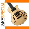7-String Semi-Hollow Electric Guitar with Flame Maple Top