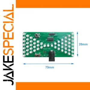 DIY Blue LED Hourglass Kit with Microcontroller