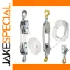 Heavy-Duty Rope Pulley Hoist for Industrial Lifting