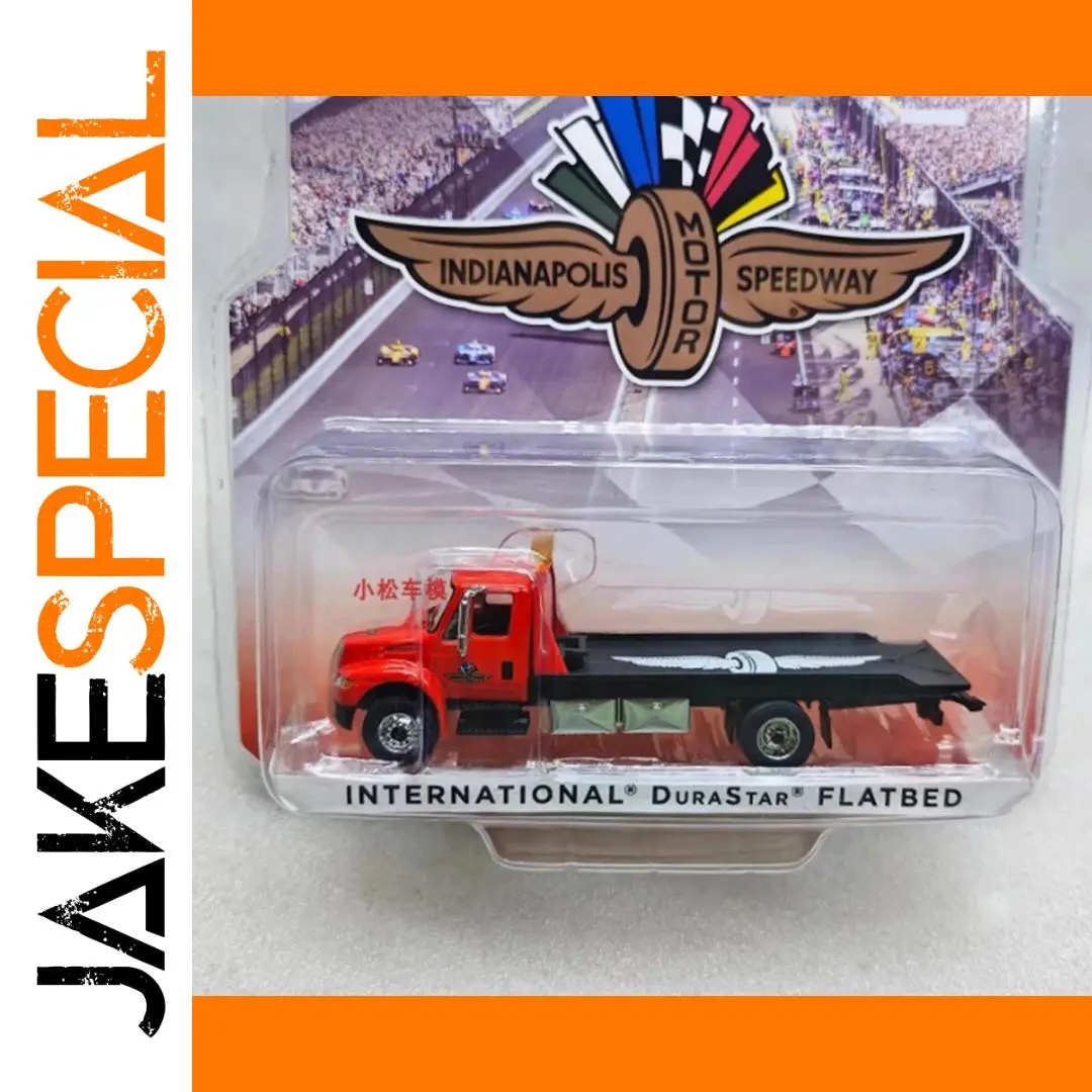 Red 1/64 Scale Diecast International DURASTAR Flatbed Truck 1 Red 1/64 Scale Diecast International DURASTAR Flatbed Truck