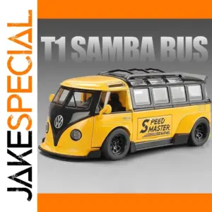 Vibrant Yellow Mini Volkswagen Bus Model