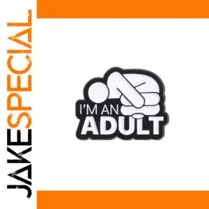 Playful Alloy Badge with Hand Illustration