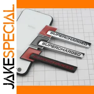 Supercharged Metal Car Emblem for Vehicles