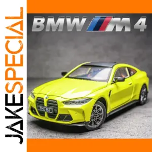 Vibrant Yellow BMW M4 IM Supercar Model Car