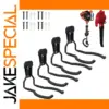 XL Iron Garden & Garage Tool Wall Hook Set