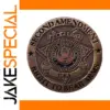 Patriotic Bronze Second Amendment Badge