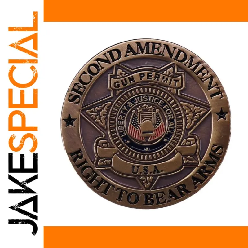 Patriotic Bronze Second Amendment Badge: A Symbol of Liberty and Style 1 ff9fe6484ba7463d900fd002 product image
