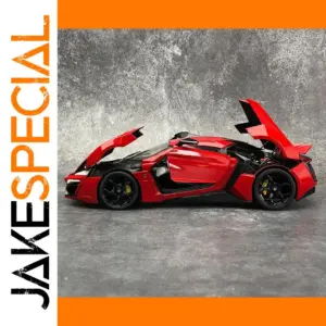 Red Lykan Hypersport Diecast Model Car 1:18 Scale