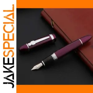 Purple Copper Fountain Pen with Stainless Steel Nib
