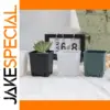 Set of 5 Modern Square Flowerpots for Indoor/Outdoor Gardens