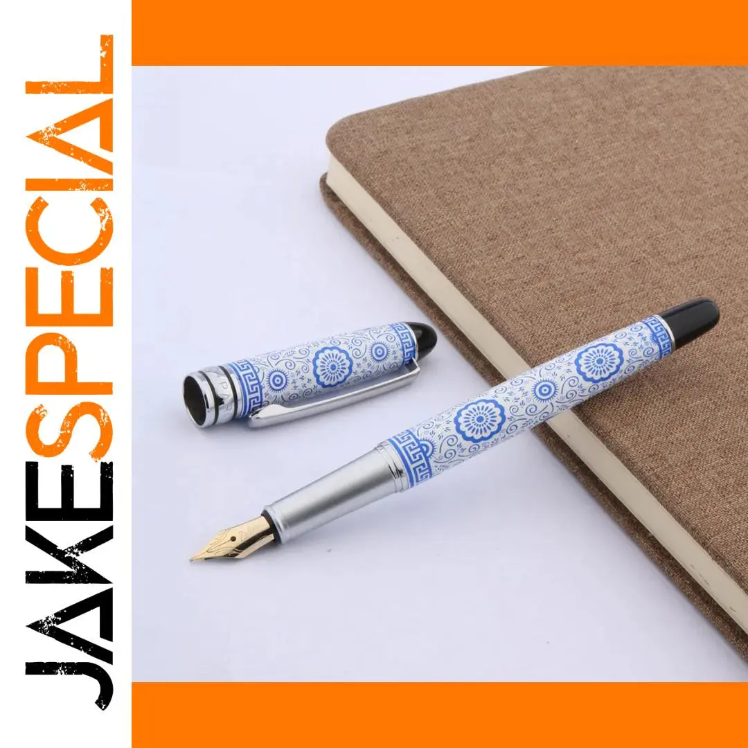 Blue and White Luxury Fountain Pen Model A2 1 Blue and White Luxury Fountain Pen Model A2