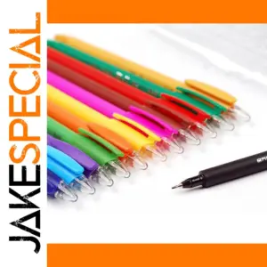 Vibrant 12-Color Water-Based Fine Tip Pen Set